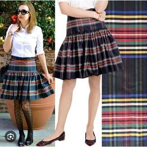 J. Crew Taffeta Skirt in Stewart Plaid Womens Size 000